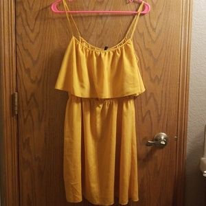 Mustard colored summer dress